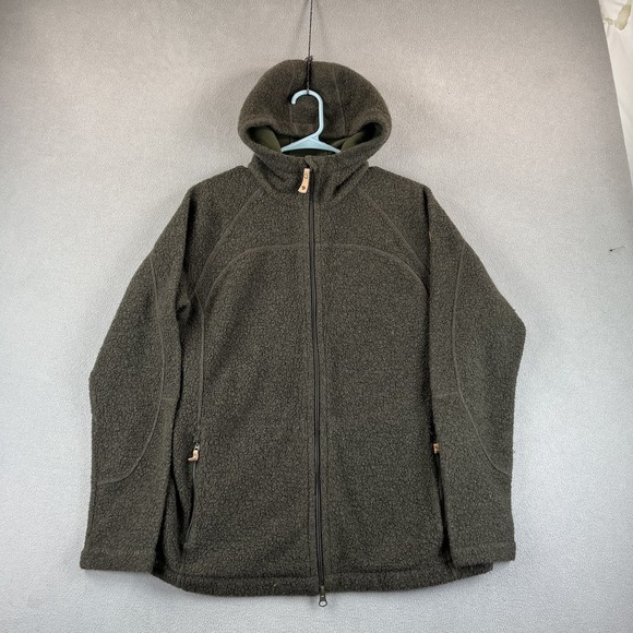 Fjallraven Jackets & Blazers - Fjallraven Jacket Womens Large Katium Fleece Hooded Full Zip Outdoor Hiking
